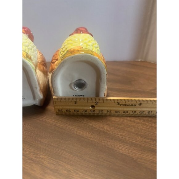 WCL Thanksgiving Turkey Salt & Pepper Shakers Ceramic Seasonal Table Decor - Picture 8 of 9